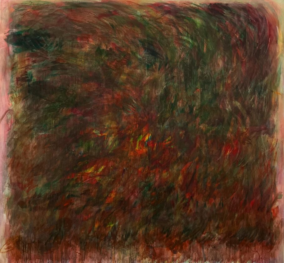 The struggle of memory against forgetting, 140x150cm, oil on canvas, 2026