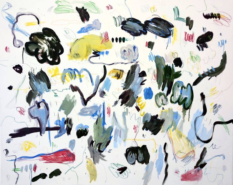 Abstract oil painting titled Untitled by contemporary artist Kalina Horon, exhibited in Vienna