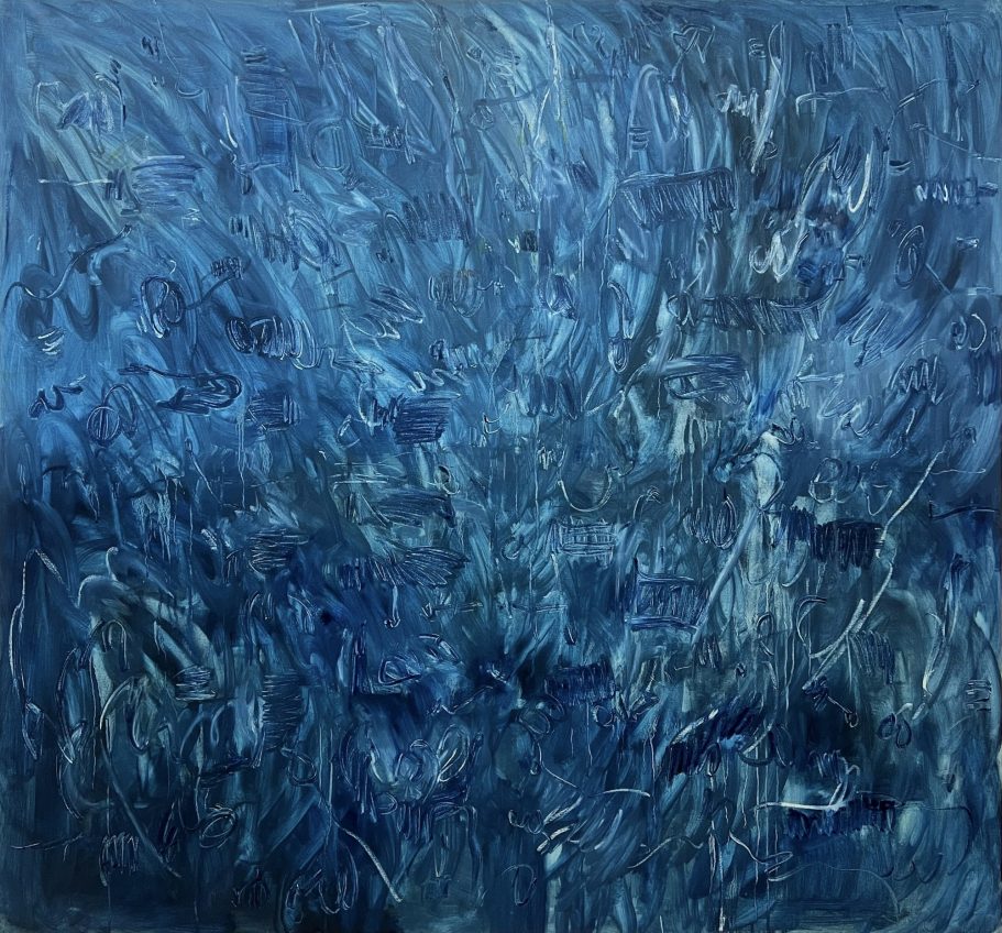 Ilusiones Paralelas, 140x150cm, oil on canvas, 2023