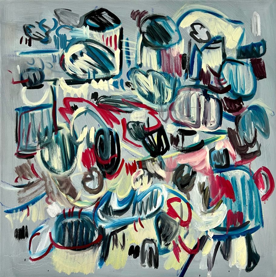 The Past Will Become Present, 50x50cm, oil on canvas, 2022